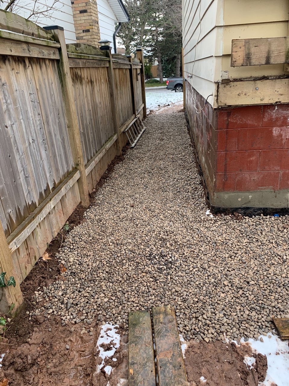 Completed waterproofing project