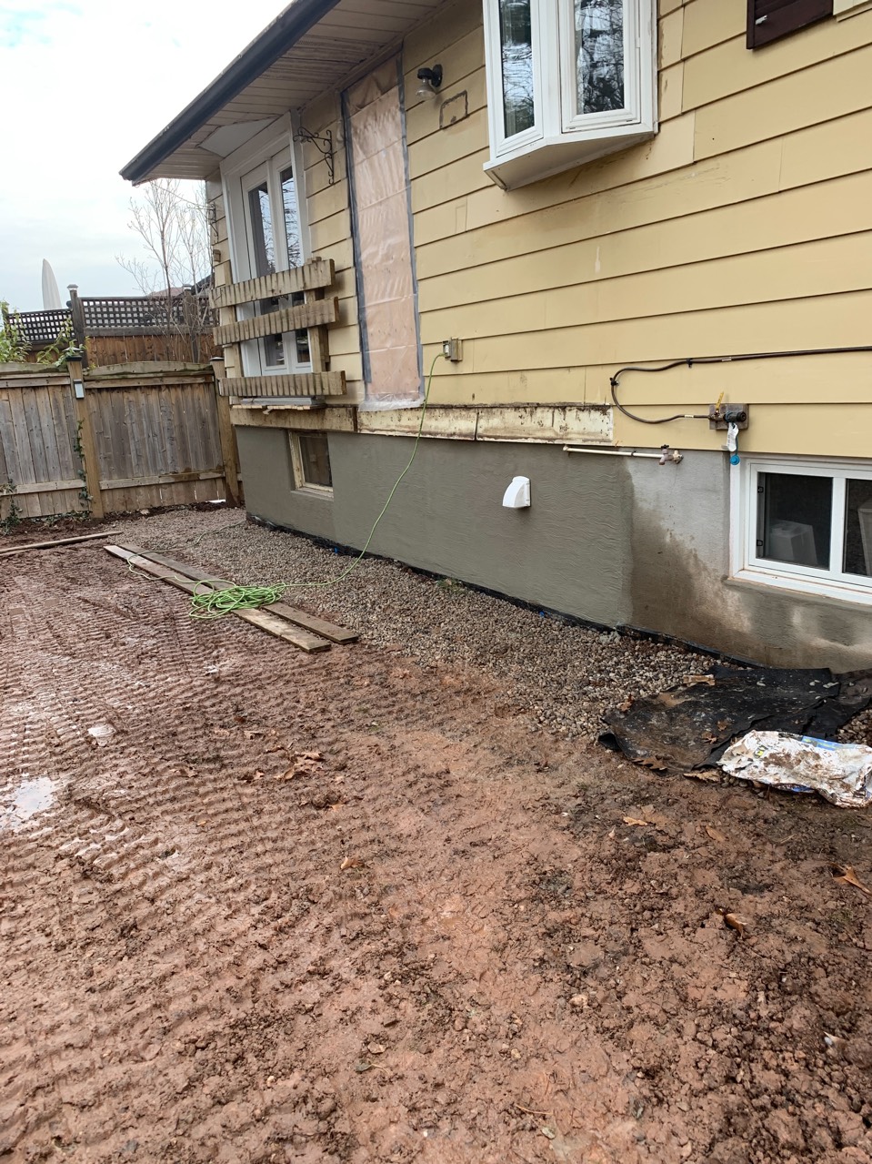 Drainage pipe installation