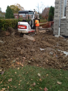 Weeping tile installation