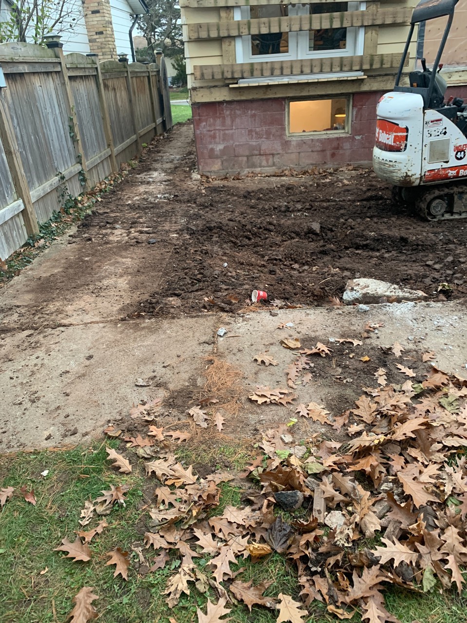 Foundation waterproofing work